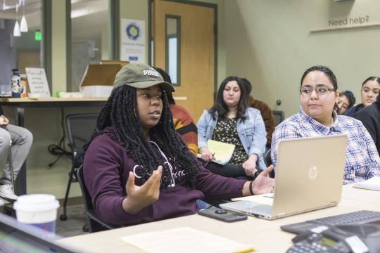 McNair Scholars attending a workshop