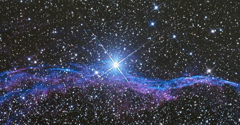 Night sky with stars