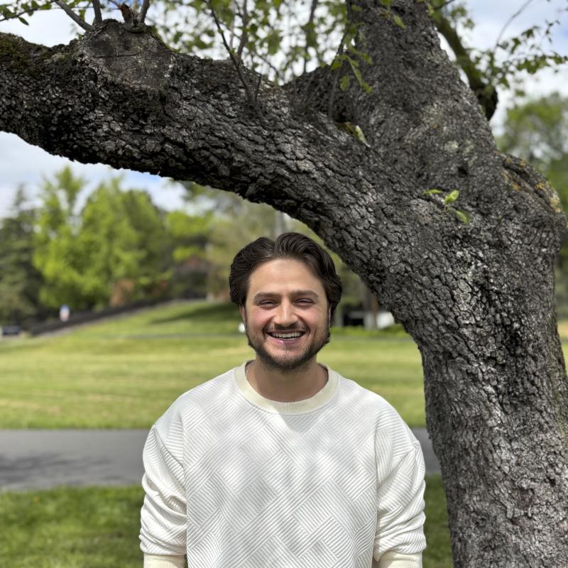 This is a picture of Scholar Zack Blaustone  