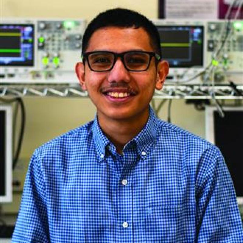 This is a picture of McNair Scholar Aaron John Estrada 